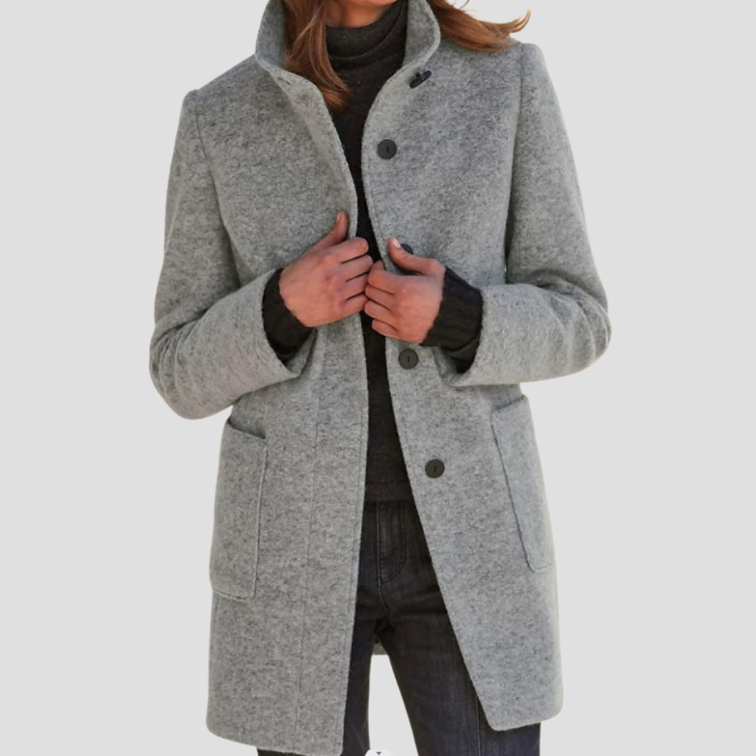 Julia | Manteau Long Laine Élégant