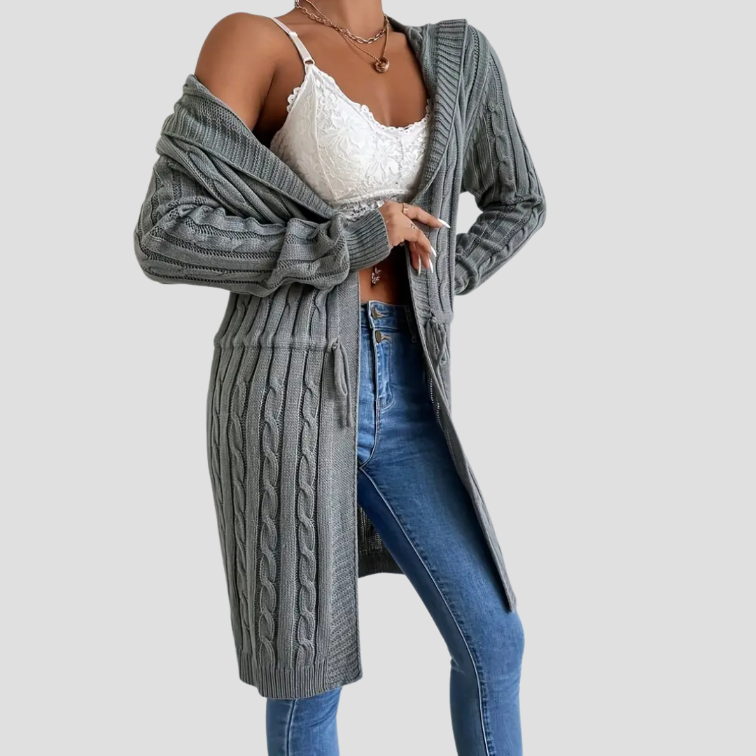 Marinette | Cardigan Long Ceinturé