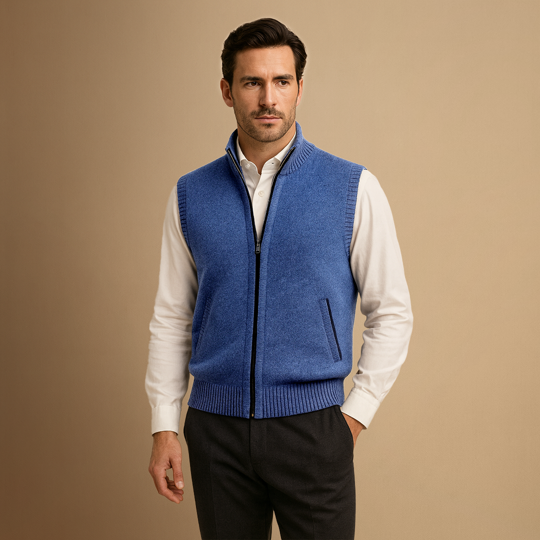 Amédée | Gilet Col Montant Chic