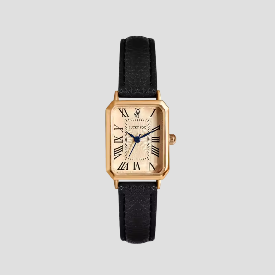 Arlène | Montre Carrée Bracelet Cuir
