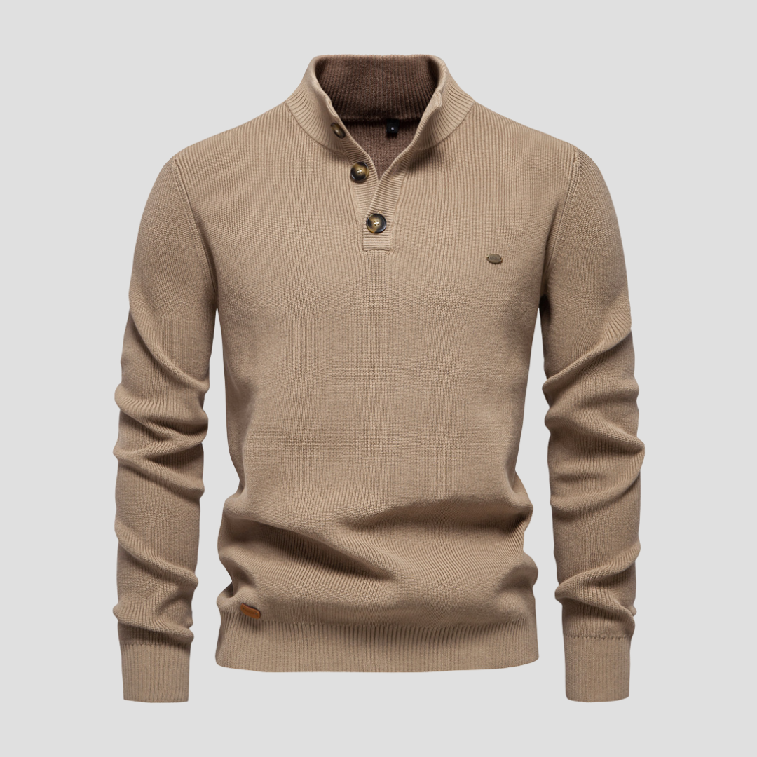 Gédéon | Pull Henley Tricoté