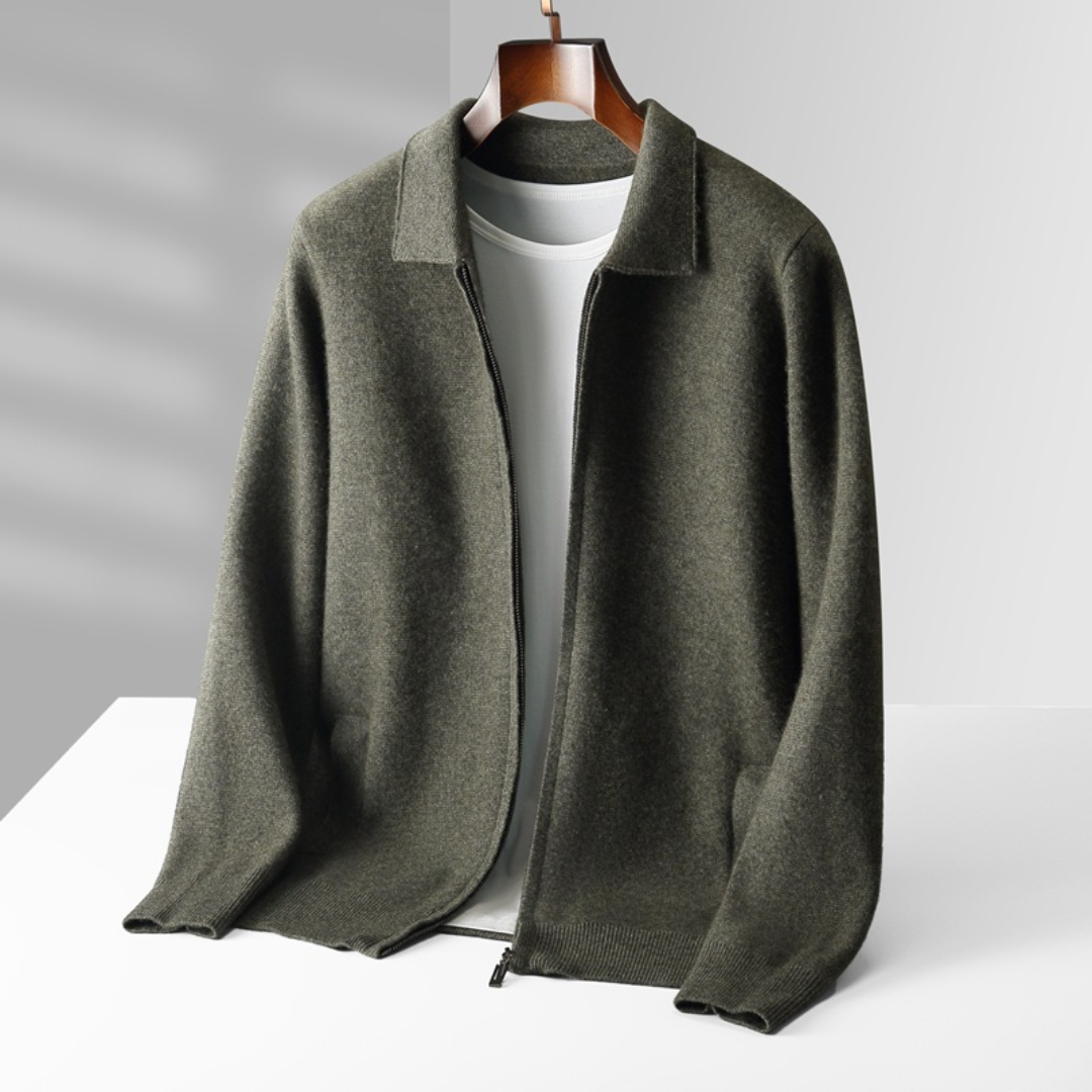 Victor | Cardigan Zippée en Laine
