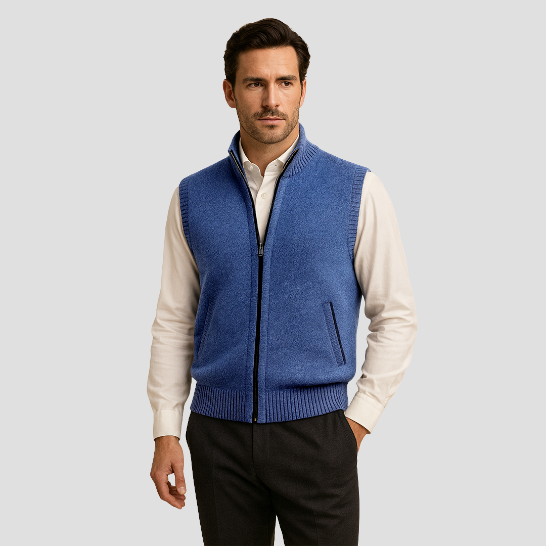 Amédée | Gilet Col Montant Chic