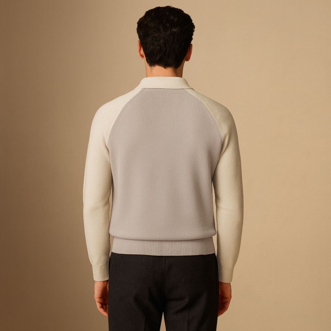 Herbert | Pull Bicolore Zippé