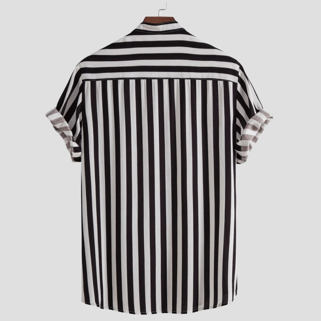 Léandre | Tenue Légère Homme Été avec Chemise Rayée