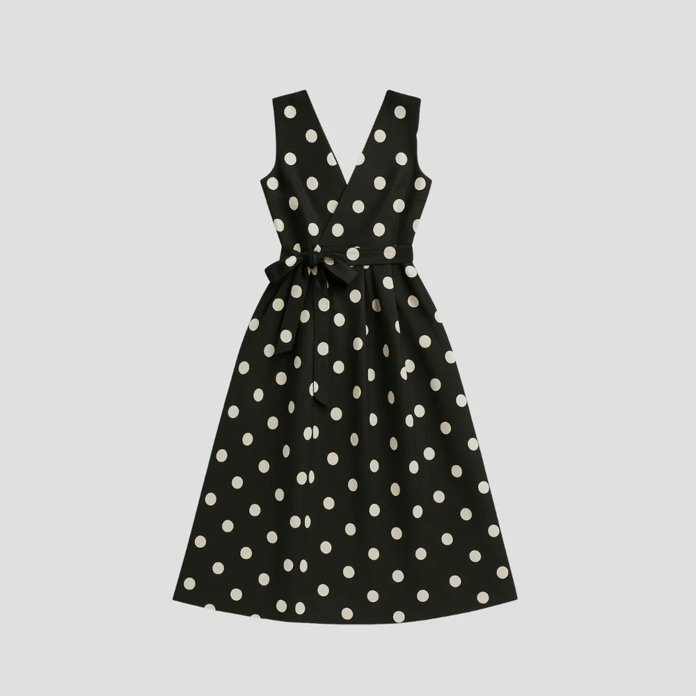 Ambre | Robe Midi à Pois