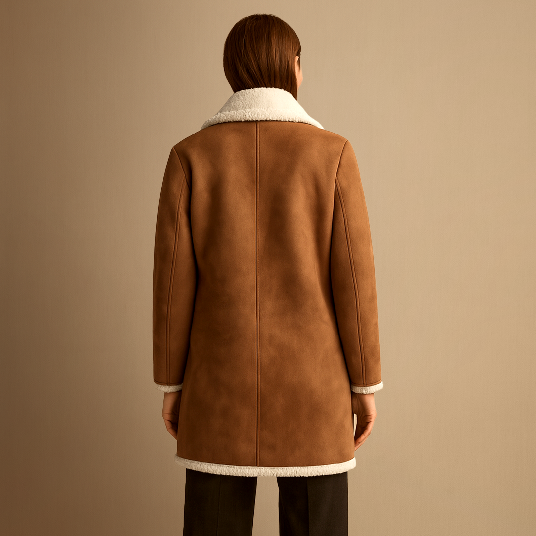 Angèle | Manteau Croisé Fourré