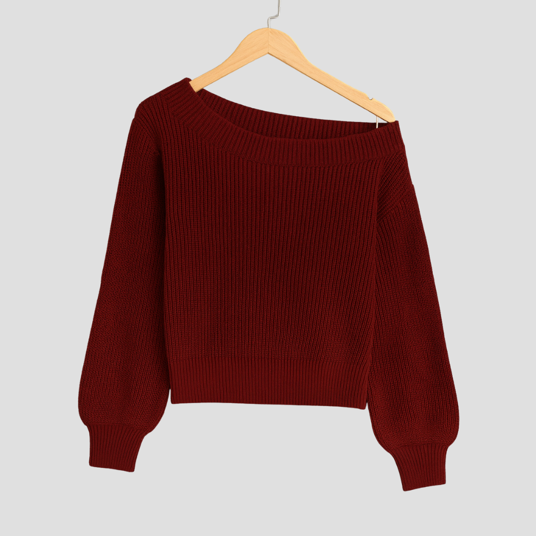 Nadia | Pull Décontracté Épaules Dénudées