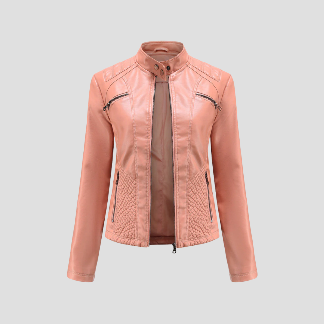 Maëlle | Veste Cuir Cintrée