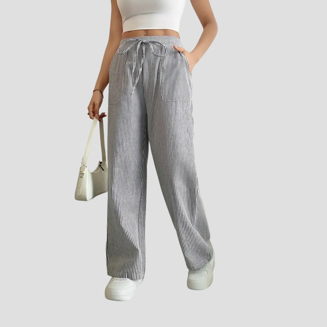 Coralie | Pantalon Ample Rayé