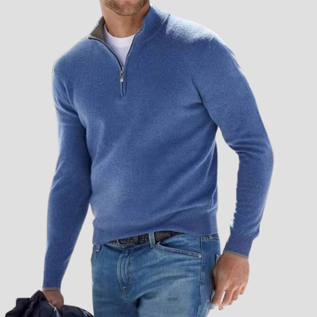 François | Pull Demi-Zip Chic