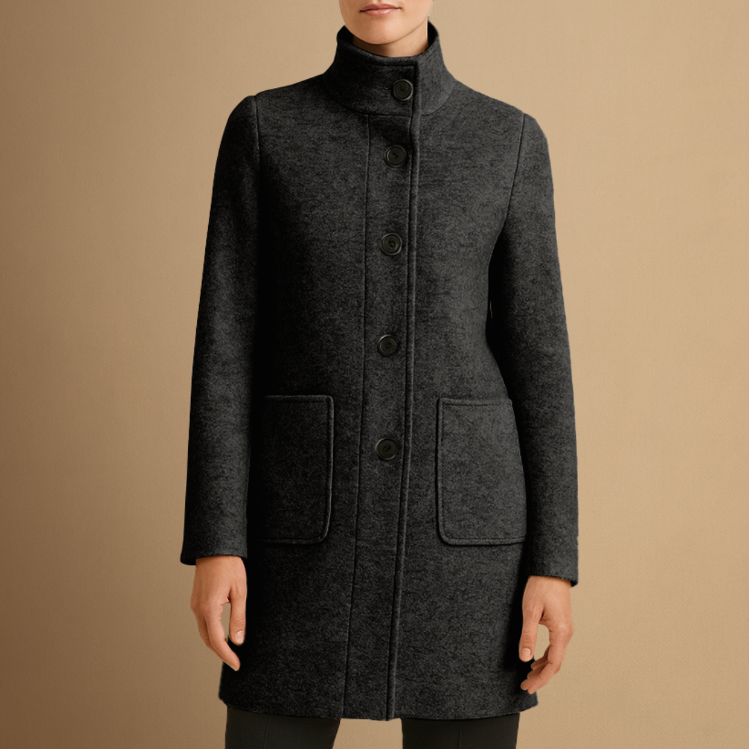 Julia | Manteau Long Laine Élégant