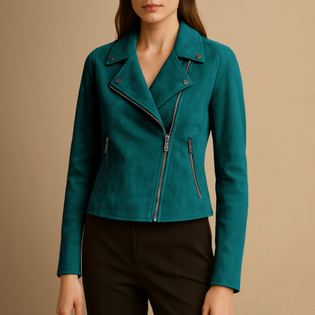 Camille | Veste Biker Asymétrique