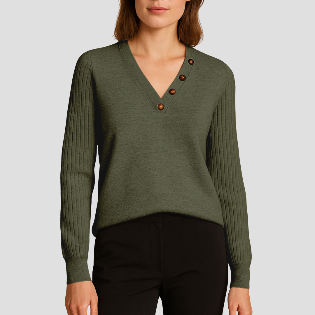 Toinette | Pull Col V Raffiné