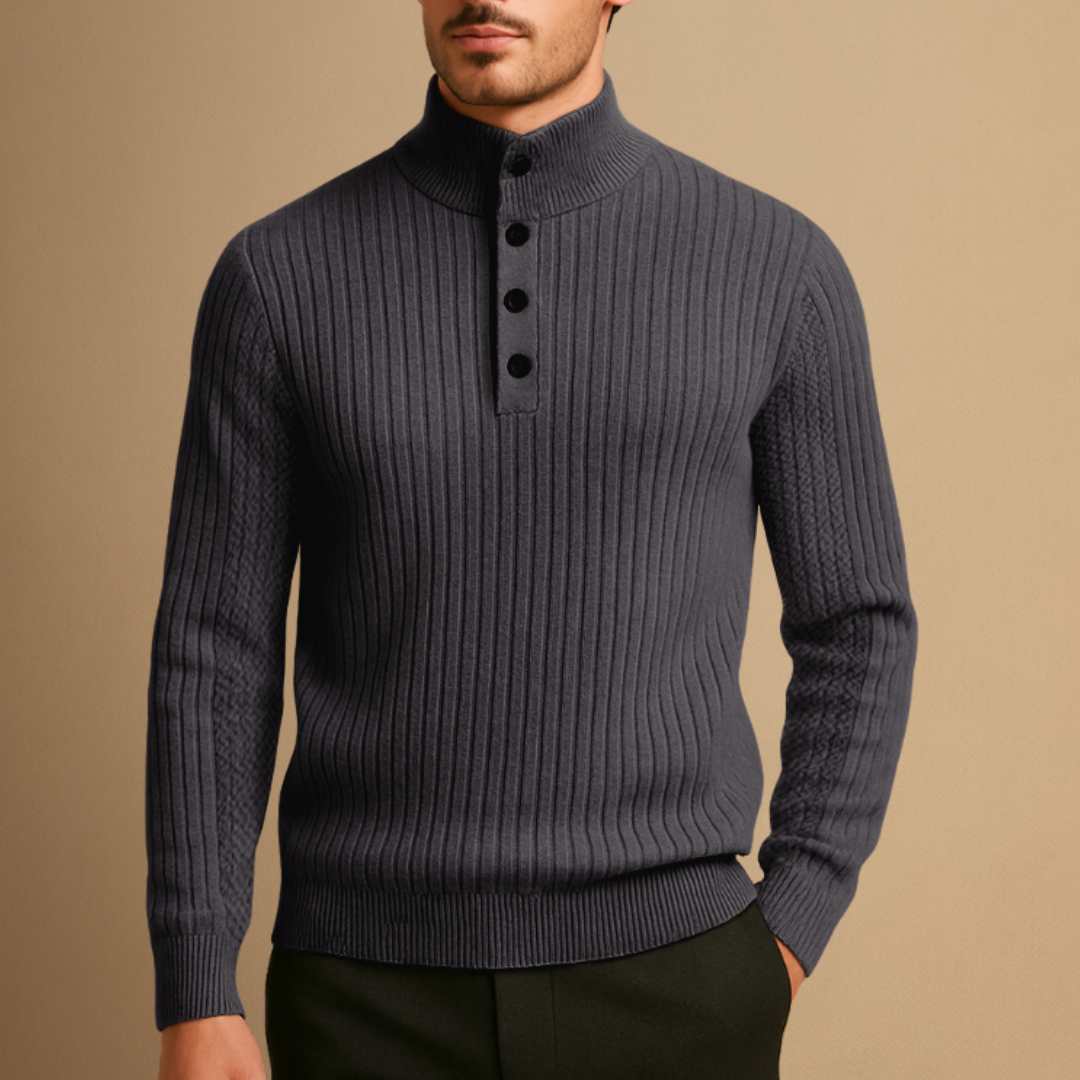 Napoleon | Pull Henley Côtelé
