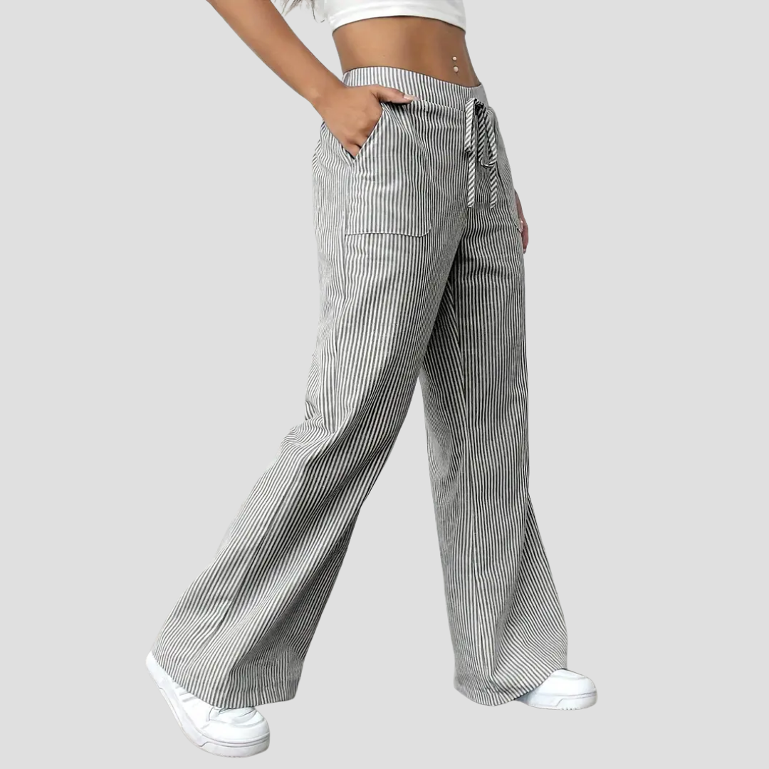 Coralie | Pantalon Ample Rayé