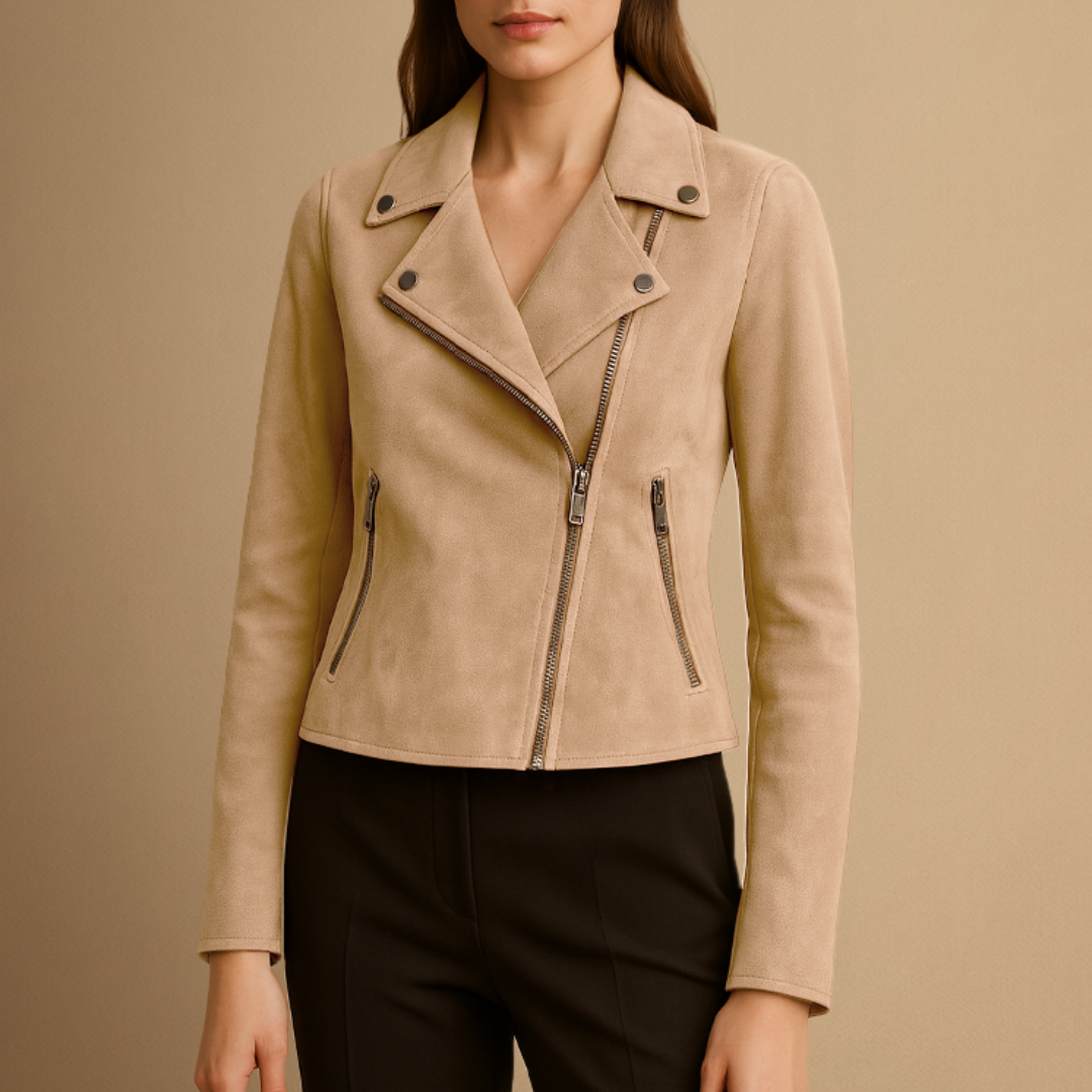 Camille | Veste Biker Asymétrique
