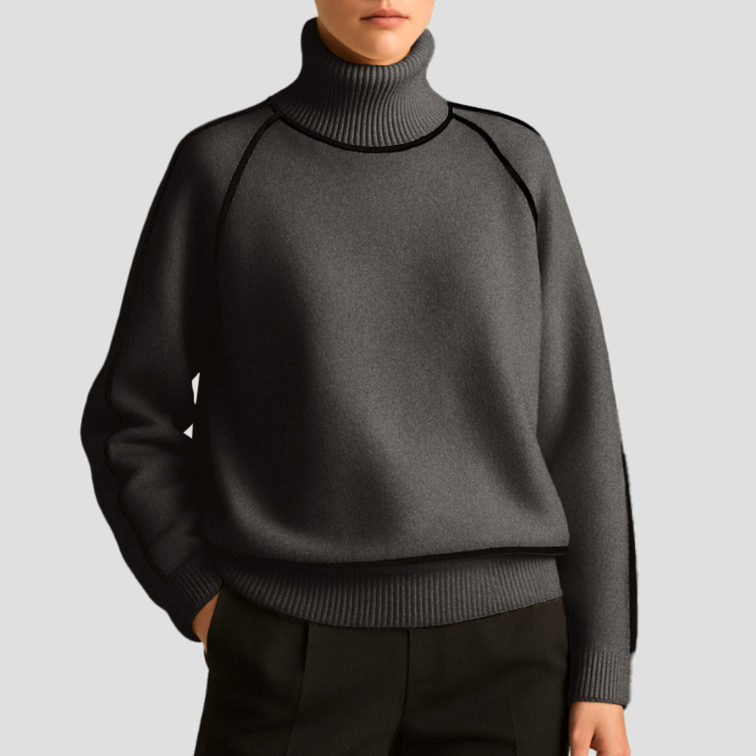 Marceline | Pull Col Roulé en Maille