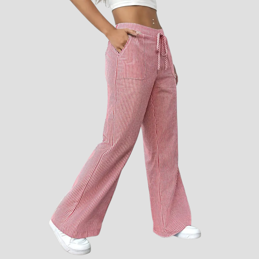 Coralie | Pantalon Ample Rayé