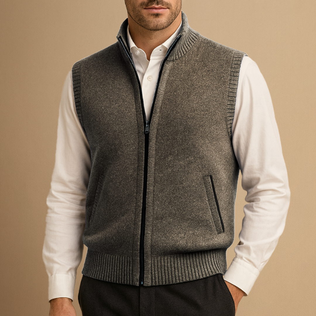 Amédée | Gilet Col Montant Chic