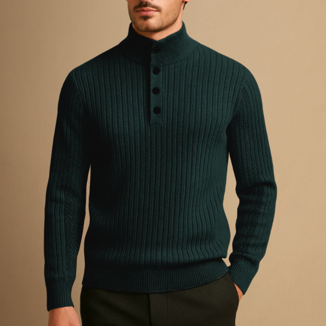 Napoleon | Pull Henley Côtelé