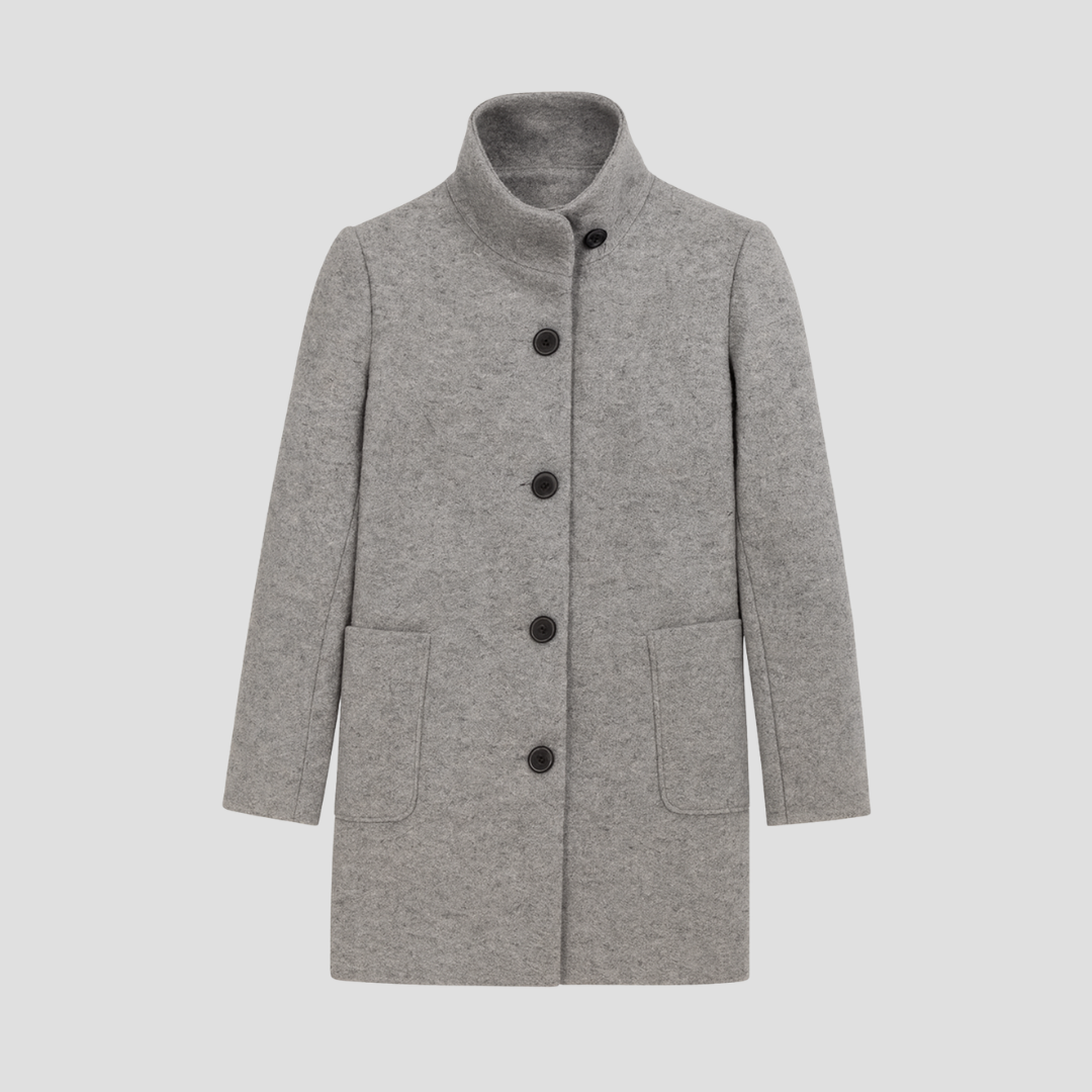 Julia | Manteau Long Laine Élégant