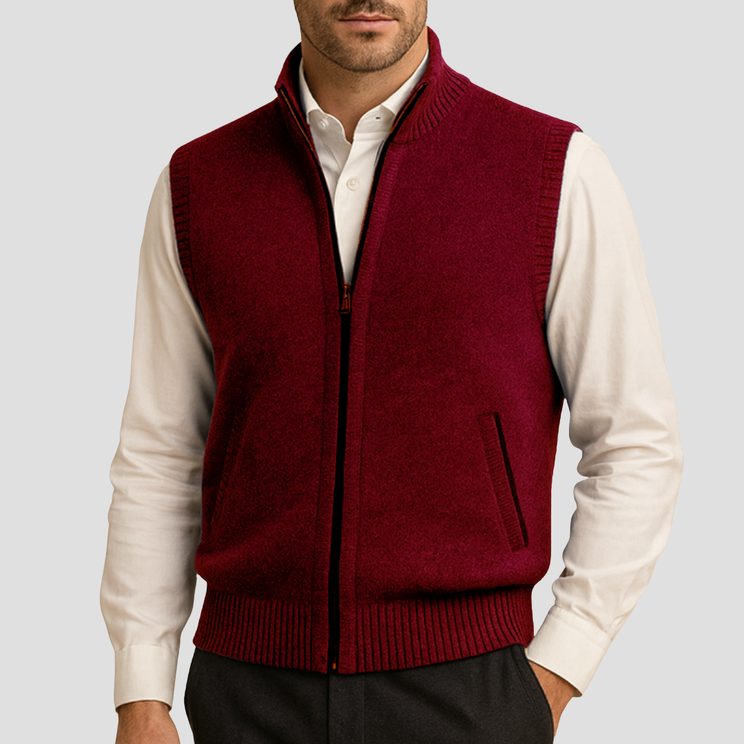 Amédée | Gilet Col Montant Chic