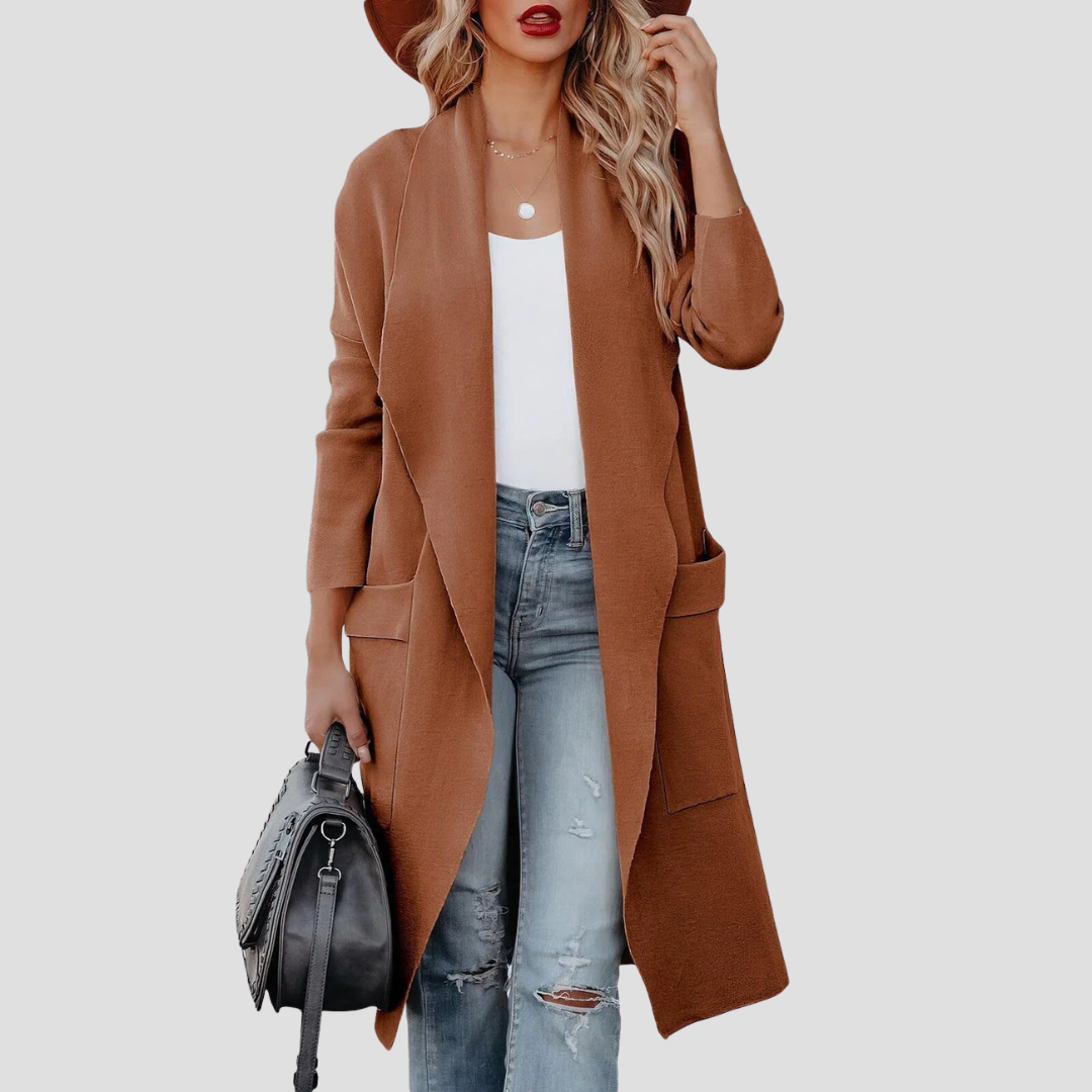 Helene | Cardigan Long Élégant