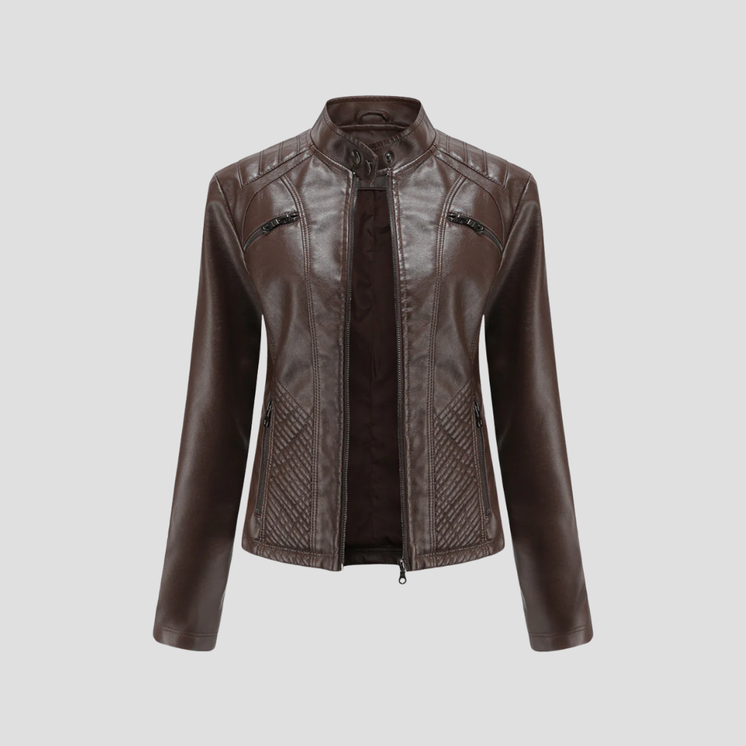 Maëlle | Veste Cuir Cintrée