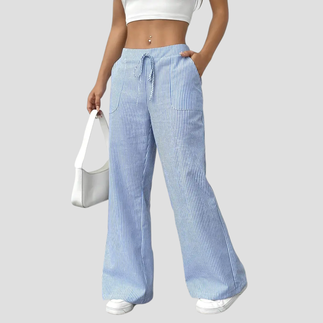Coralie | Pantalon Ample Rayé