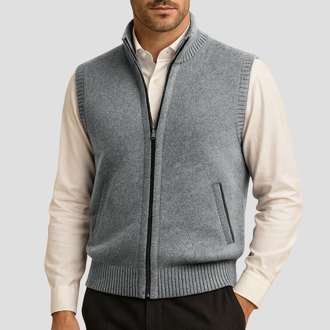 Amédée | Gilet Col Montant Chic