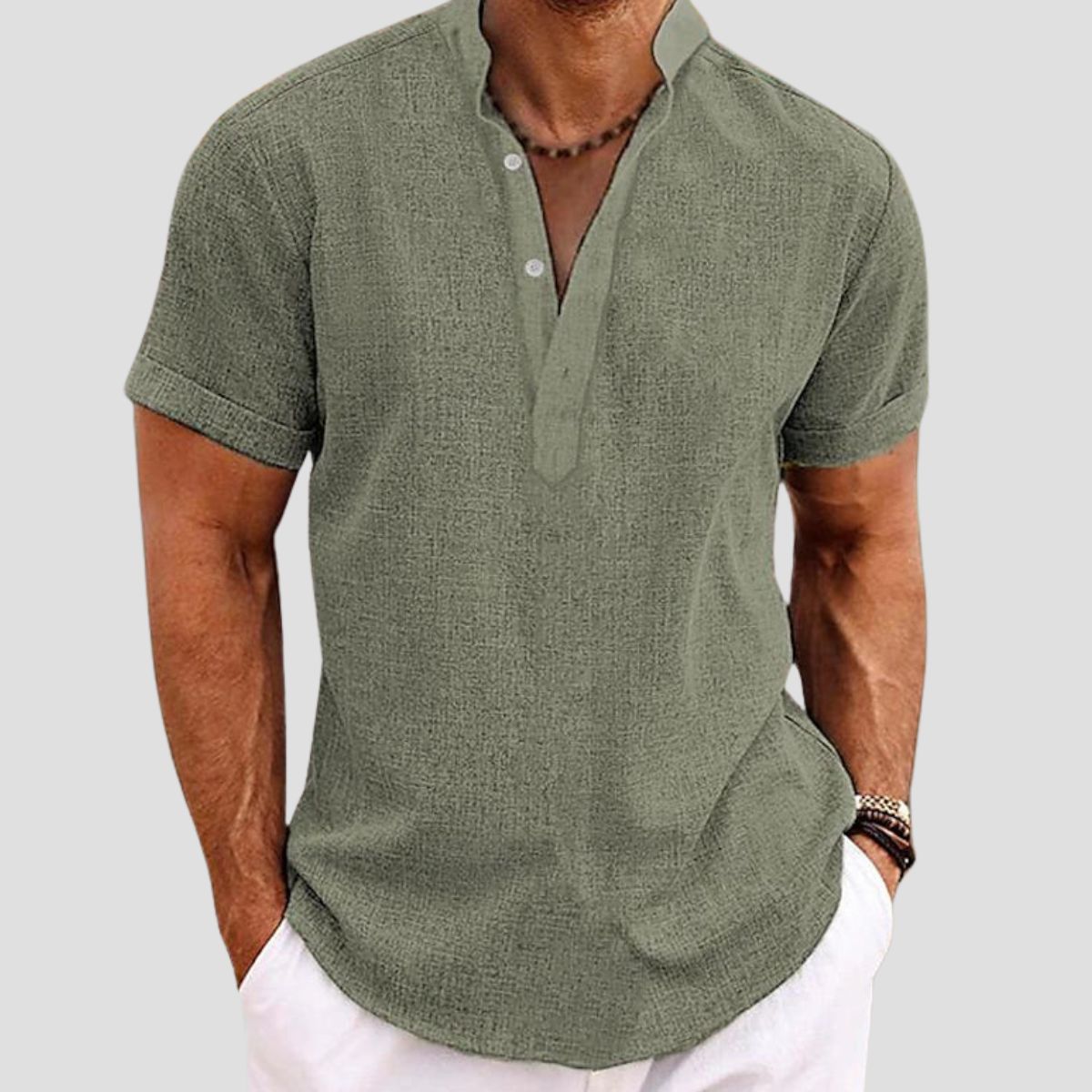 Baptiste | Chemise en Lin Coupe Décontractée