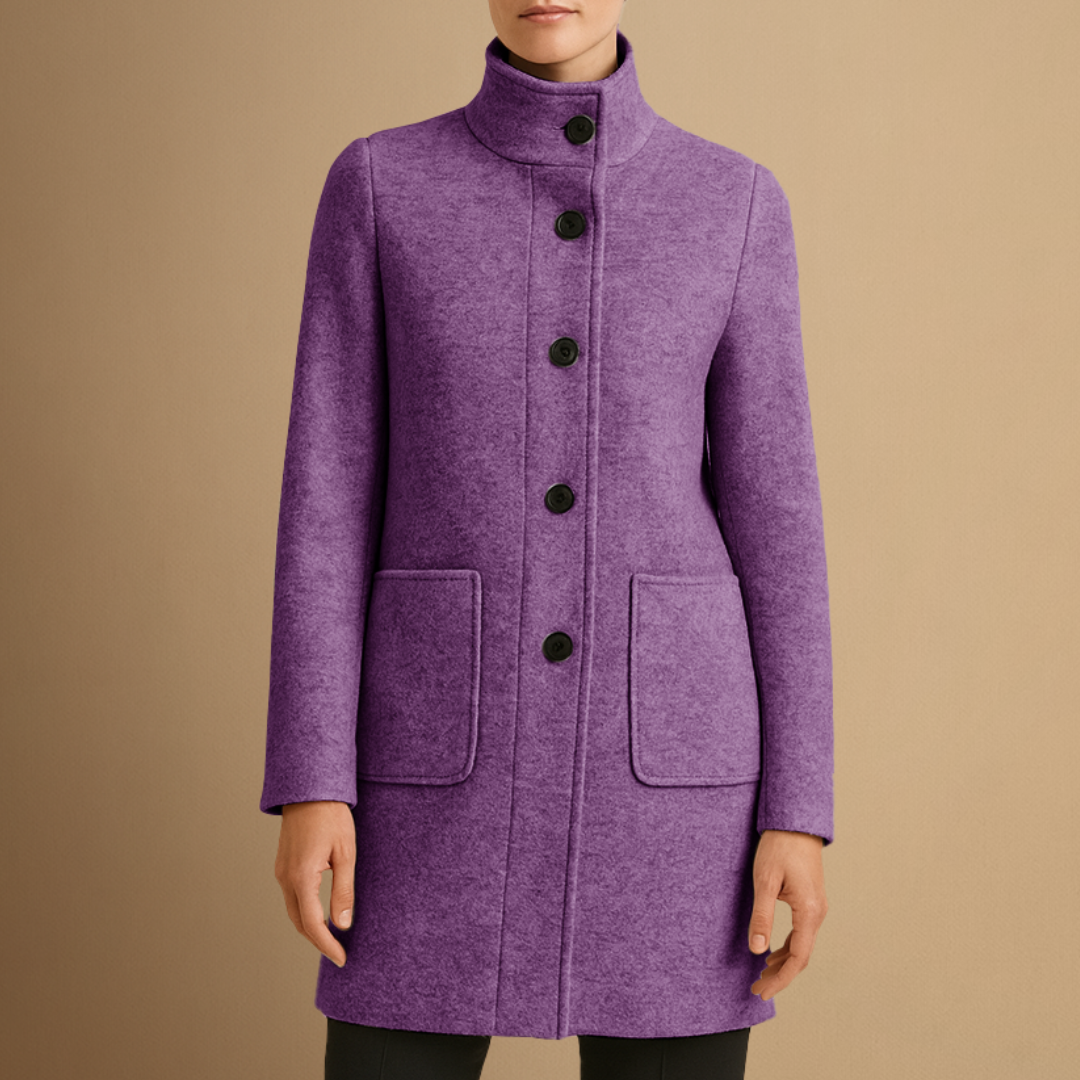 Julia | Manteau Long Laine Élégant