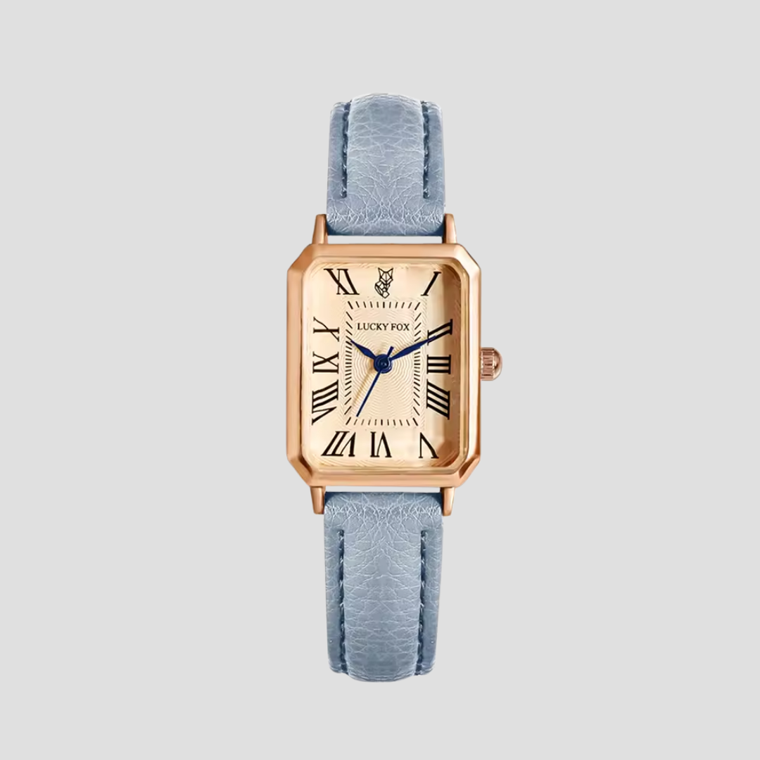 Arlène | Montre Carrée Bracelet Cuir