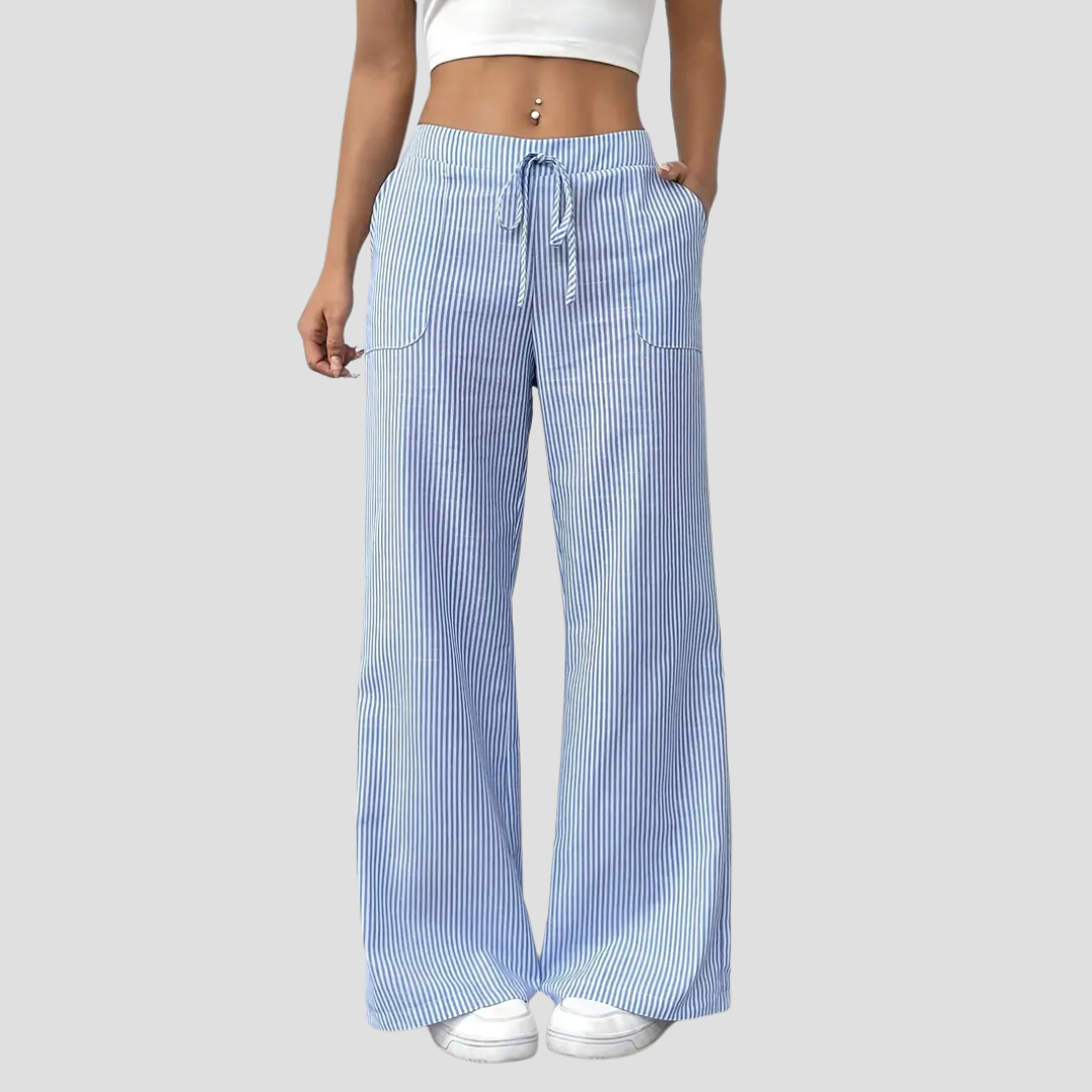 Coralie | Pantalon Ample Rayé