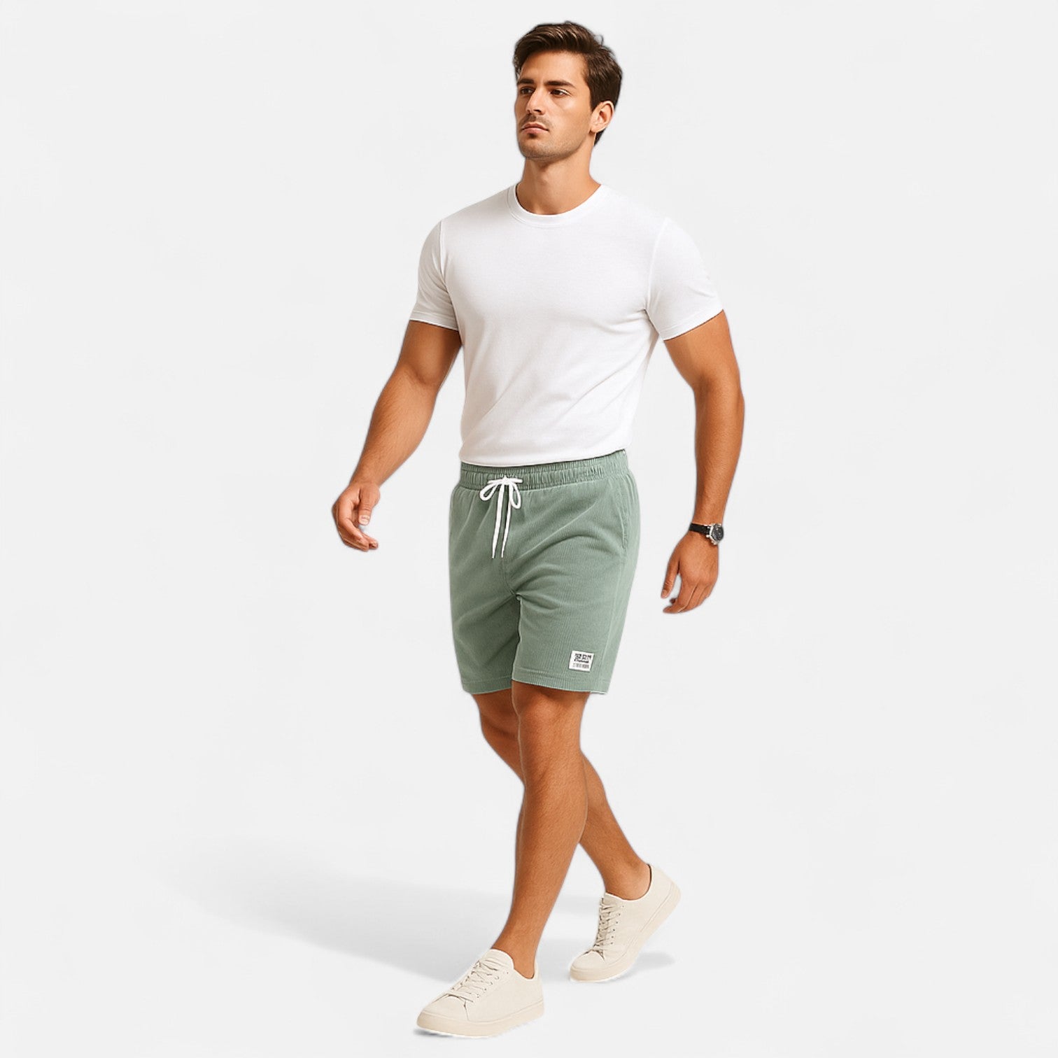 Belrois | Short Décontracté en Velours Côtelé pour Homme – Style Rétro