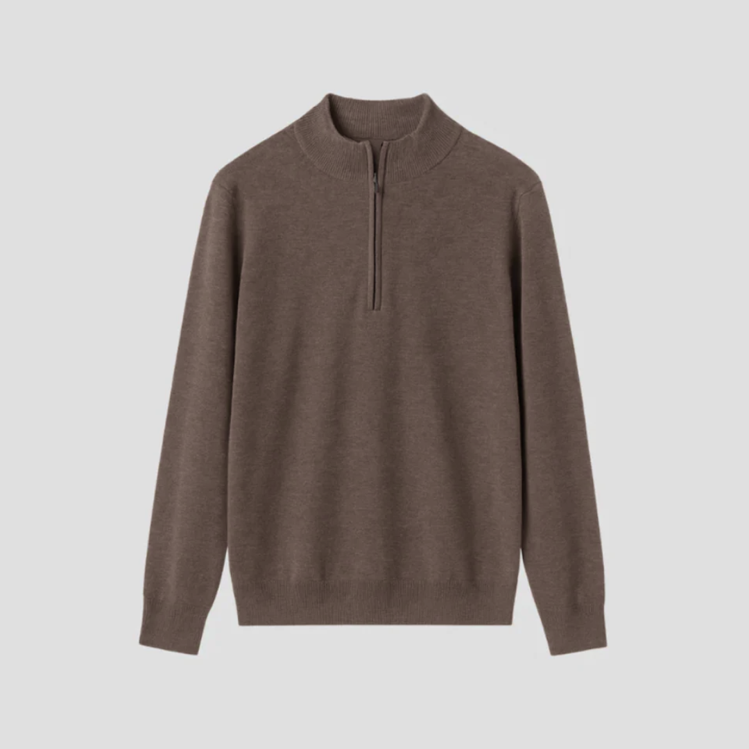 Hector | Pull en Maille Demi-Zippé