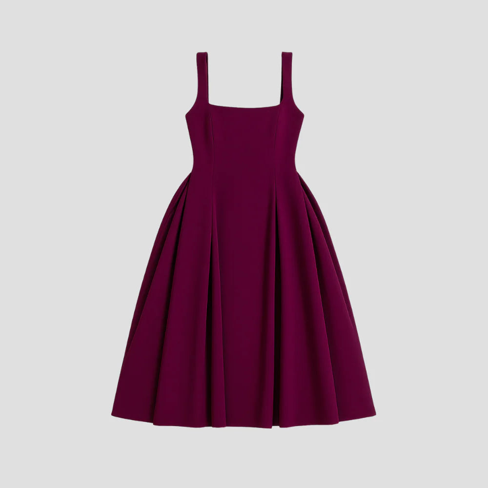 Lison | Robe Midi Élégante