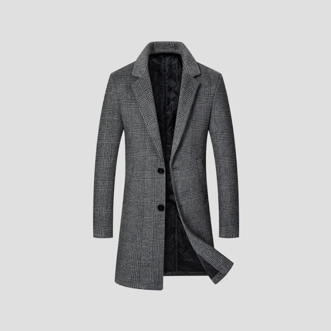 Hippolyte | Manteau Ajusté à Carreaux