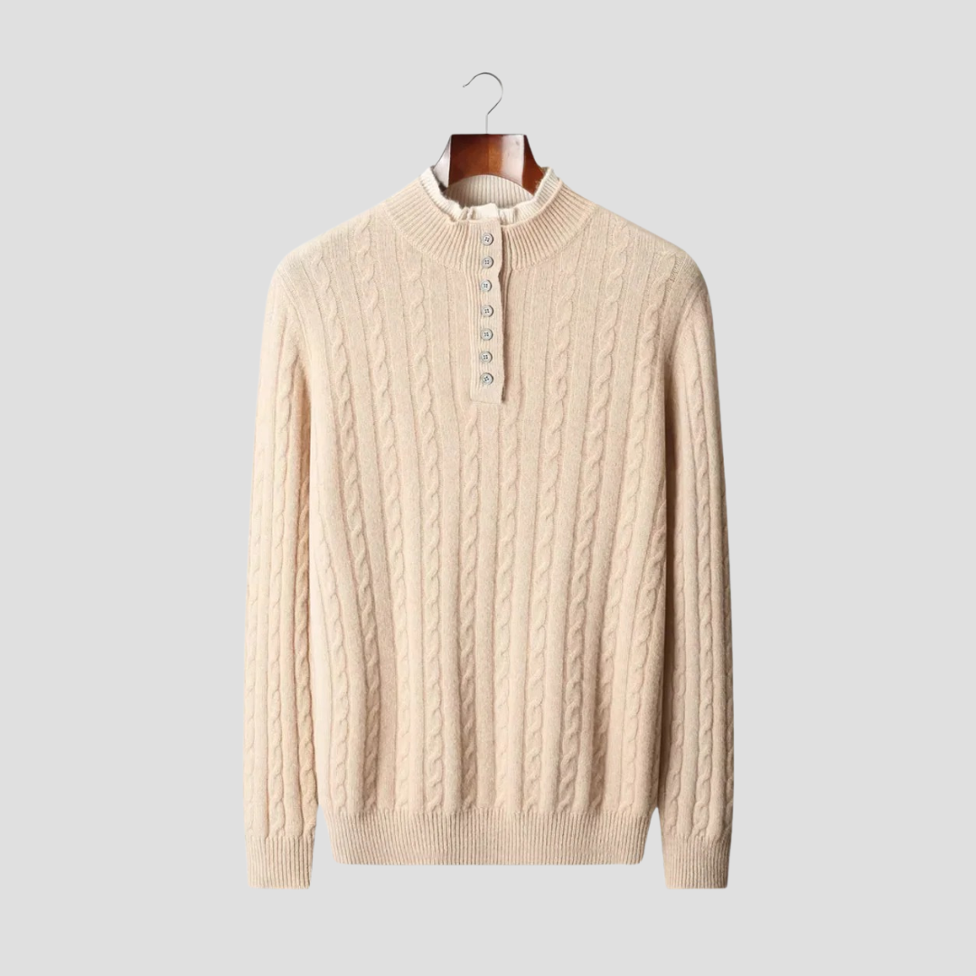 Samuel | Pull Torsadé Boutonné