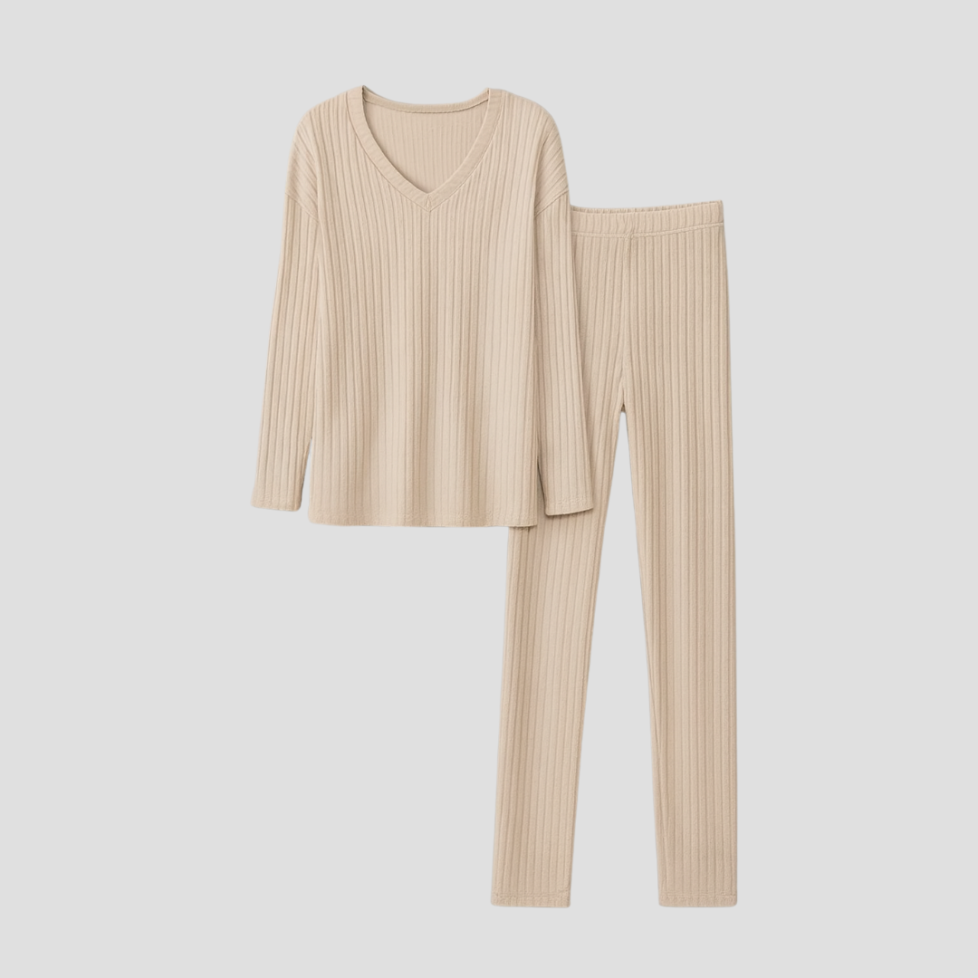Maryvonne | Ensemble Côtelé Chic