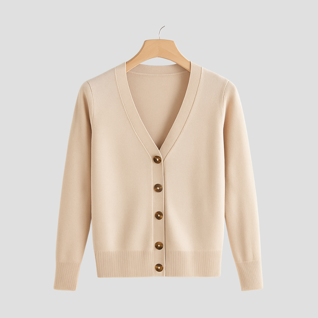Edwige | Cardigan Col V Élégant