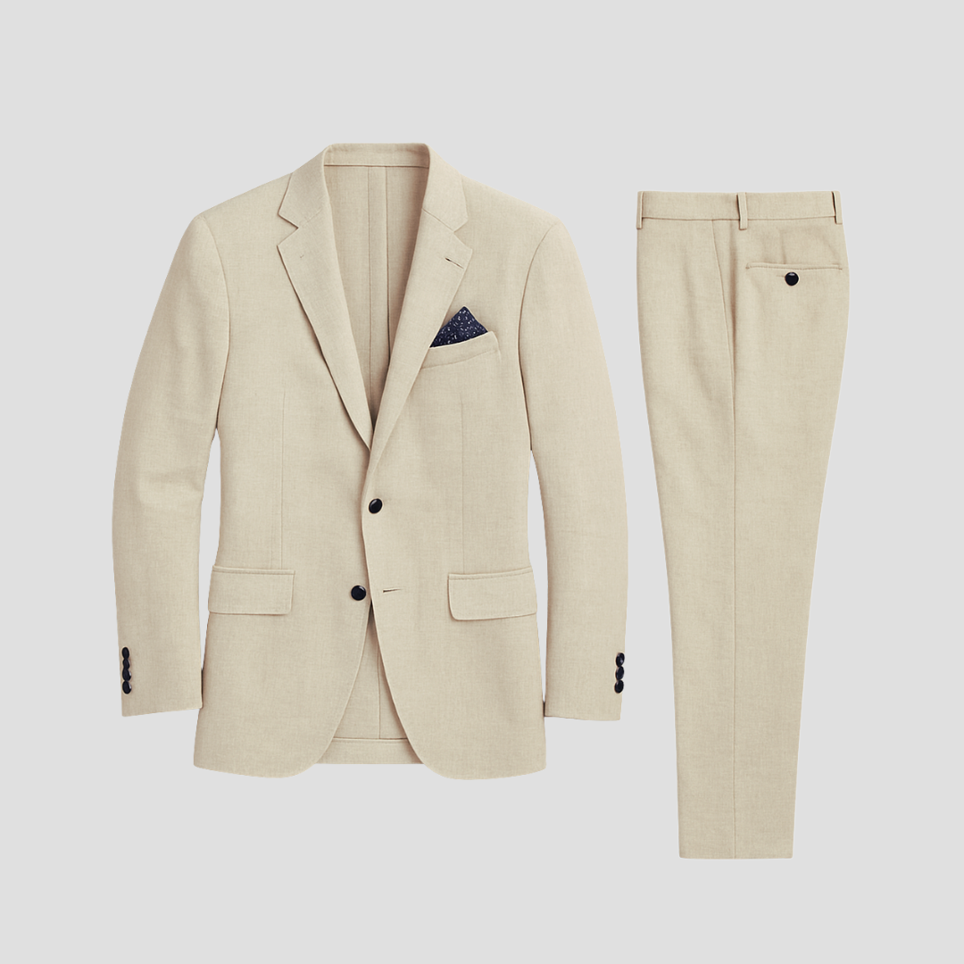 Melchior | Homme Costume d’Été 2 Pièces en Lin Décontracté Chic