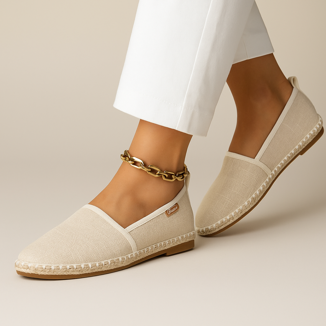 Colette | Mocassins Légers Femme Style Lin Décontracté