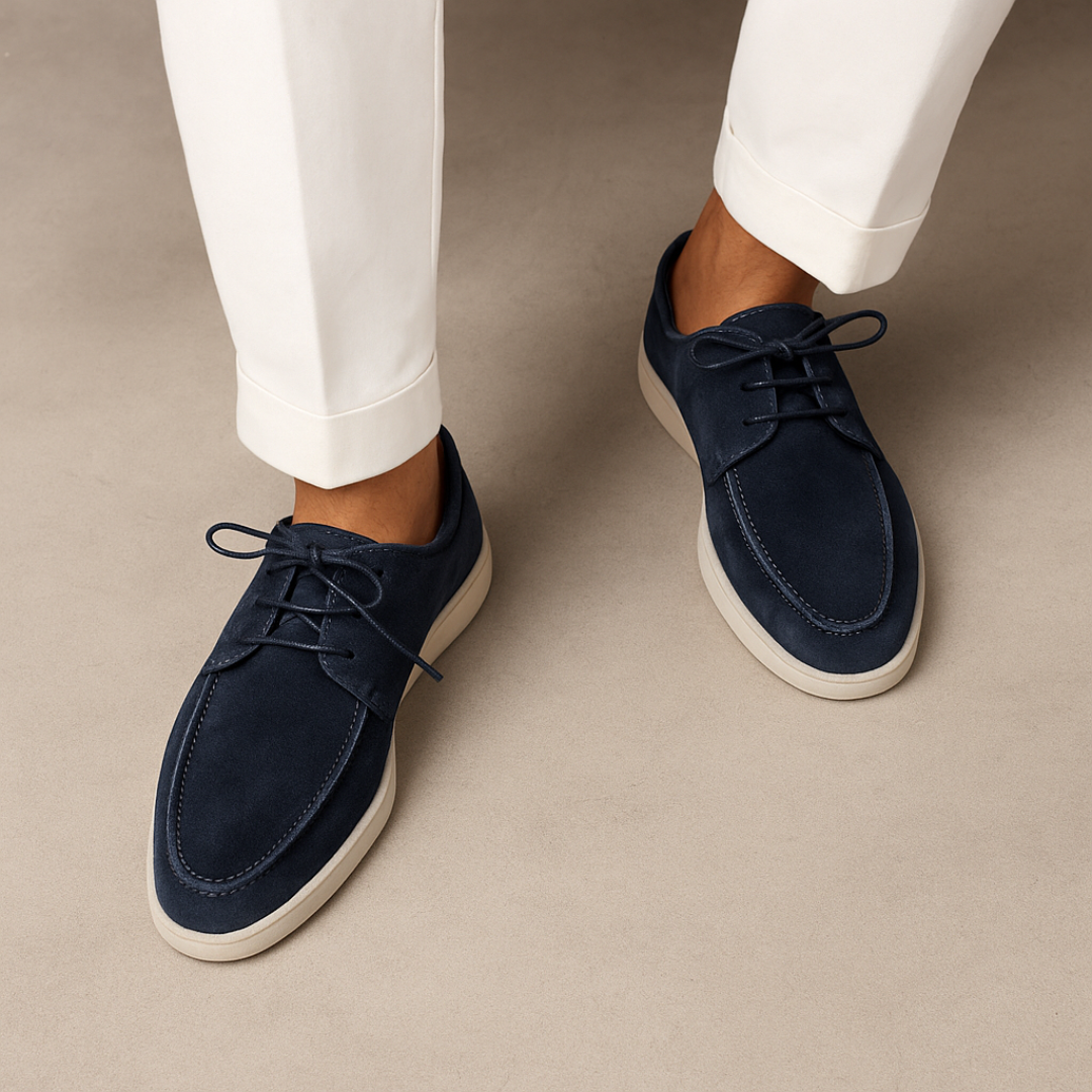 Émeric | Homme Mocassins en Daim à Lacets