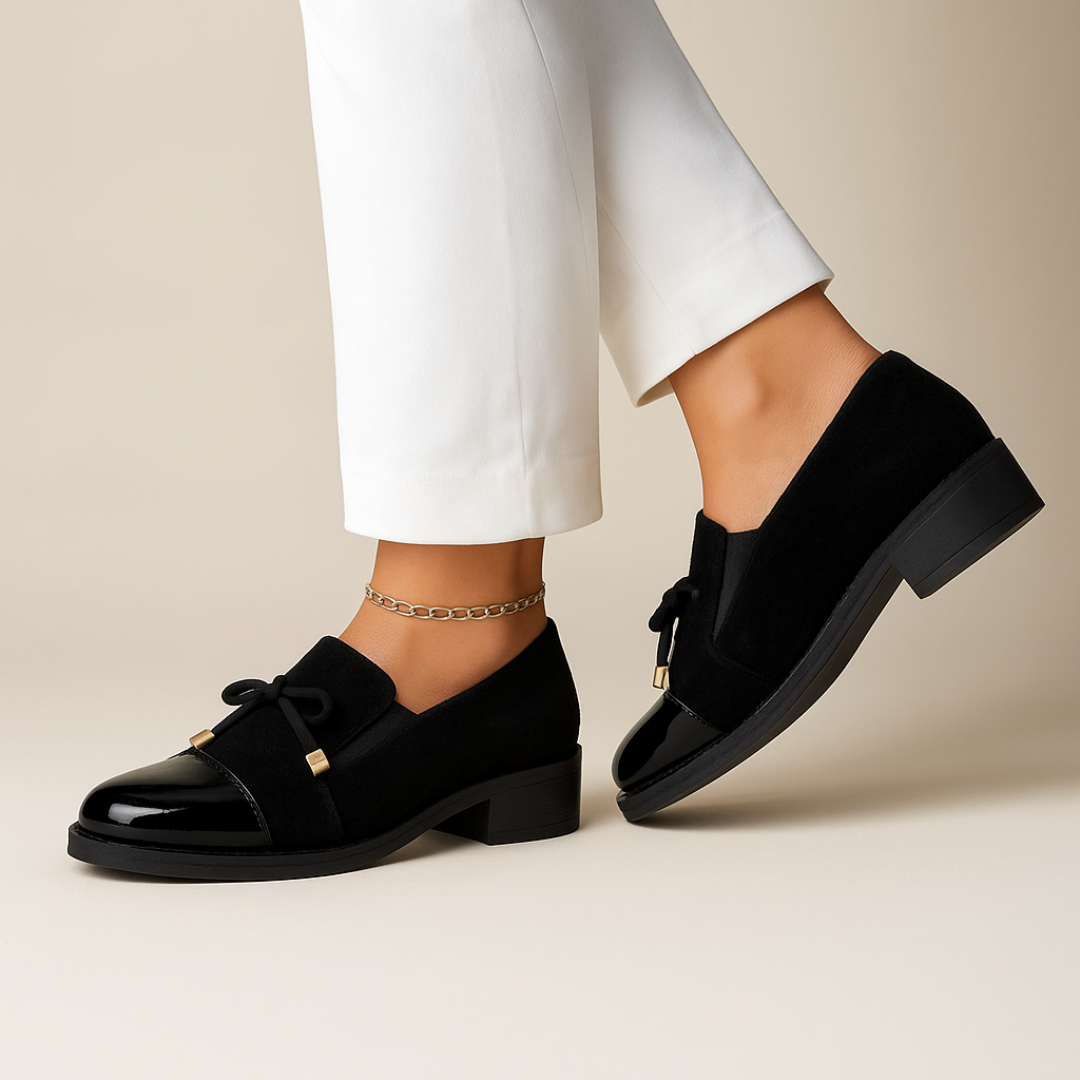 Anaïs | Mocassins Élégants Femme en Vernis Brillant
