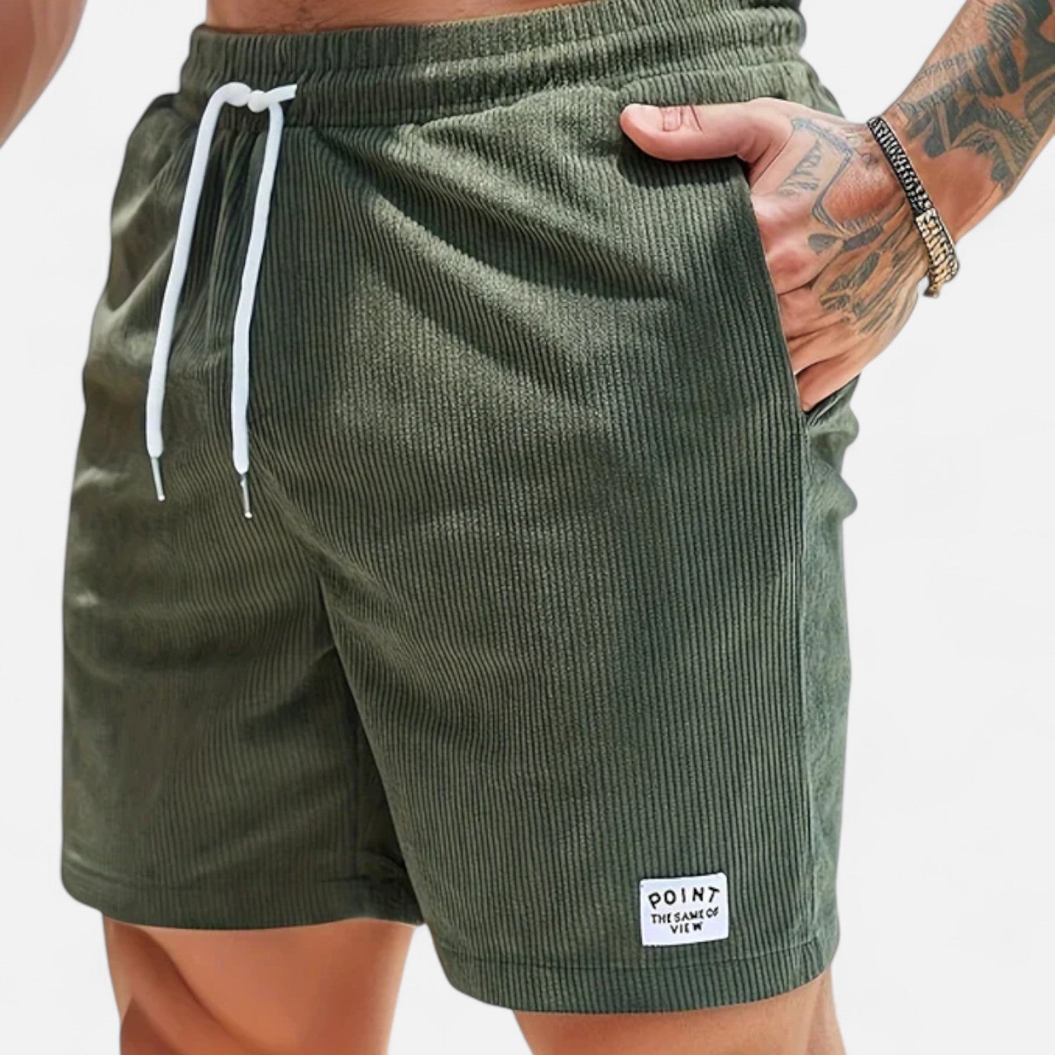 Belrois | Short Décontracté en Velours Côtelé pour Homme – Style Rétro