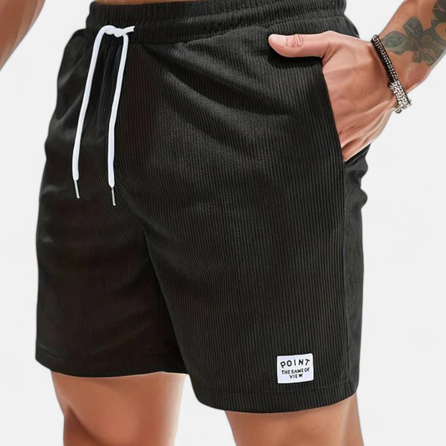 Belrois | Short Décontracté en Velours Côtelé pour Homme – Style Rétro