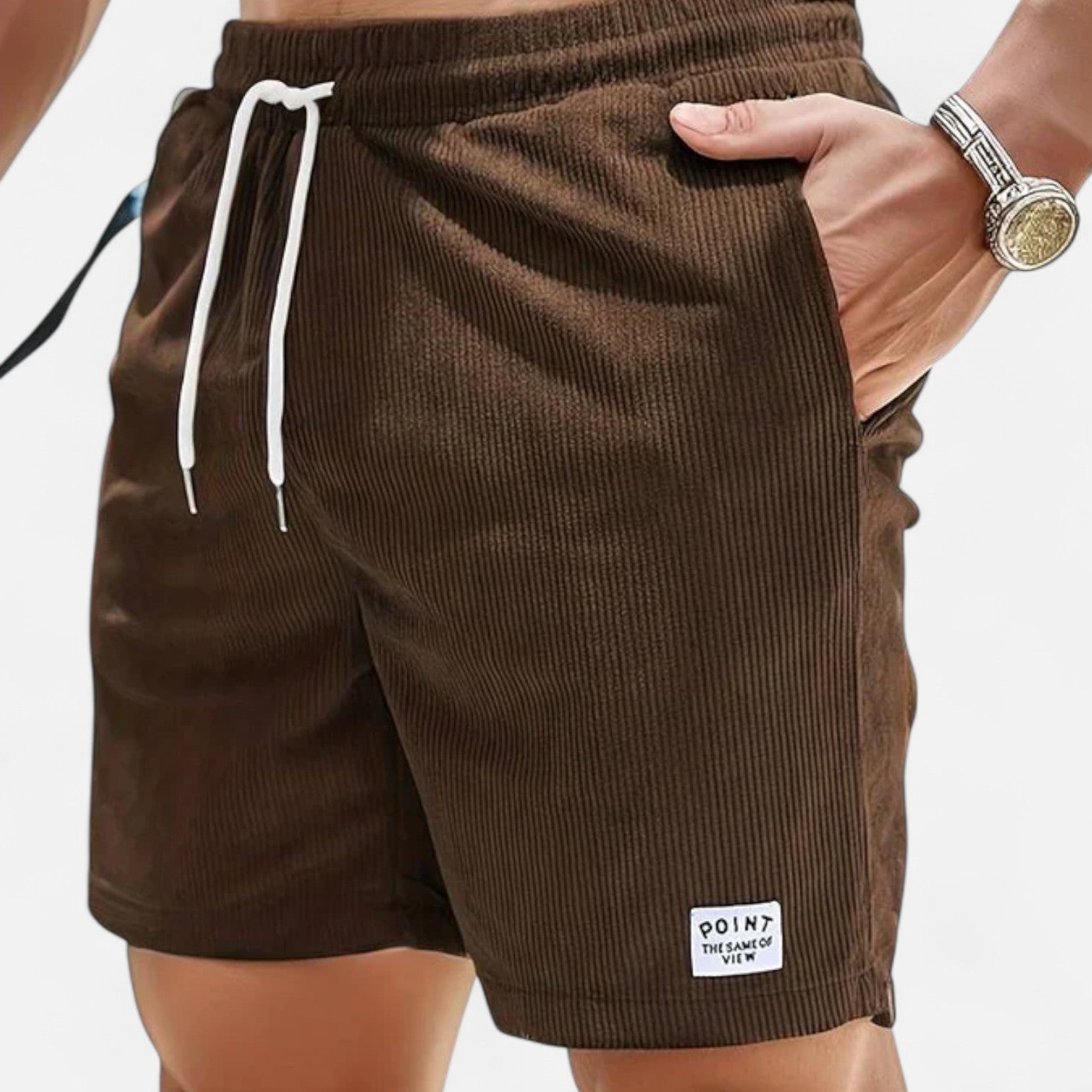 Belrois | Short Décontracté en Velours Côtelé pour Homme – Style Rétro