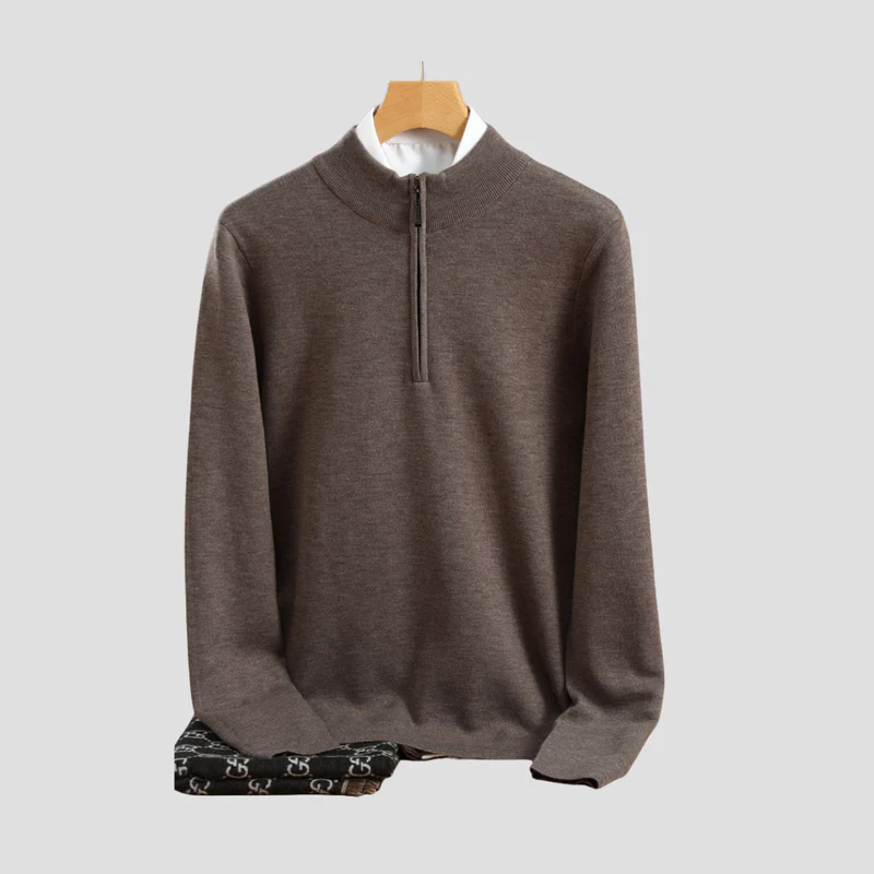 Hector | Pull en Maille Demi-Zippé